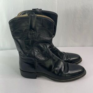Men's Black Leather Boots